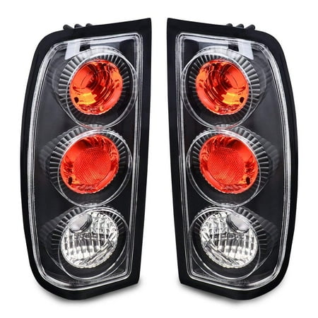 2001 Tail Light Lamp - Taillights Tail Lamps For Nissan Frontier 1998 1999 2000 2001 2002 2003 2004 (Black Clear OE Replacement Rear Assembly)