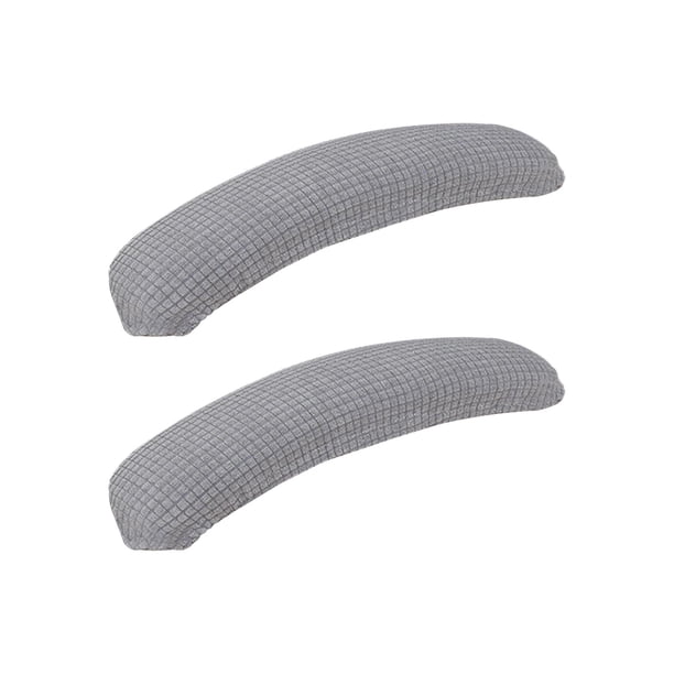 2 Fundas extraíbles para reposabrazos de silla de oficina Sunnimix Fundas para reposabrazos gris claro