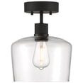 thumbnail image 4 of Access Lighting Chardonnay LED Semi-Flush in Matte Black Color, 4 of 5