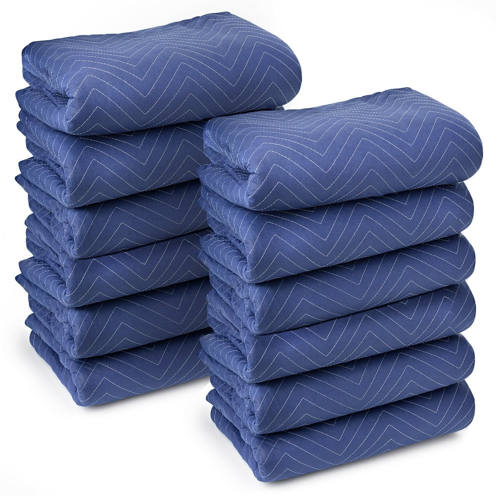 SureMax 12 Moving & Packing Blankets Deluxe Pro 80" x 72" (40 lb