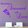 thumbnail image 1 of VWAQ This Kitchen is Seasoned with Love Wall Decal Sticker Decor - Dining Room Vinyl Wall Sayings, 1 of 1