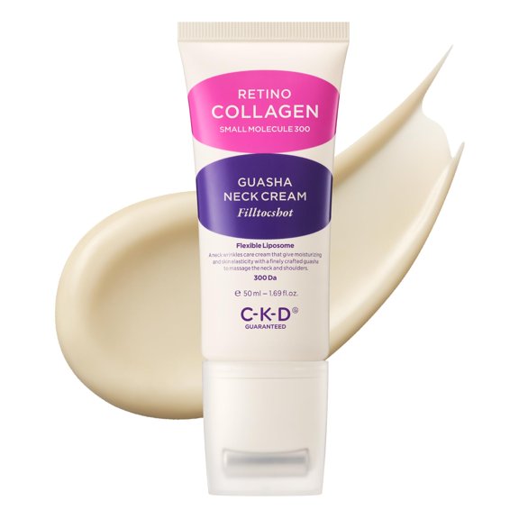 Crema para el cuello CKD Filltocshot antienvejecimiento con rodillo de masaje 50 ml