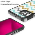 thumbnail image 4 of For REVVL 7 Pro 5G Tough Strong MetKase Hybrid (Magnet Mount Friendly) + Tempered Glass Case Cover - ZigZag, 4 of 6