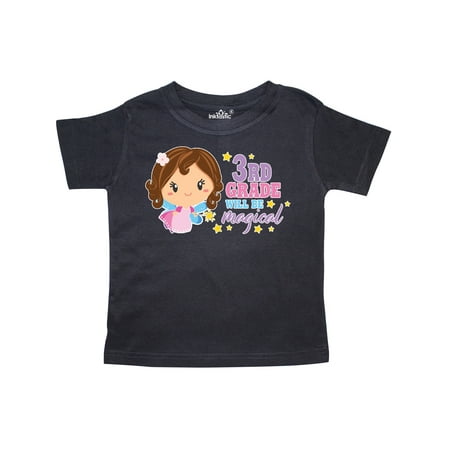 

Inktastic 3rd Grade will be Magical with Brown Haired Fairy Gift Toddler Toddler Girl T-Shirt