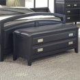 thumbnail image 1 of Home Styles Prescott Faux Leather Storage Bedroom Bench in Black, 1 of 2