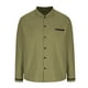 thumbnail image 4 of pstuiky camisa de manga larga para hombre, Camisa informal de manga larga con cuello vuelto y botones estampados en color liso para hombre camisetas de hombre xxxl, 4 of 6
