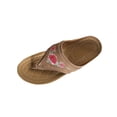 thumbnail image 2 of BADHUB Women Orthopedic Sandals Dressy Low Wedge Flip Flops with Arch Support Open Toe Slip On Thong Slides Sandals Casual Beach Shoes Brown 41, 2 of 6