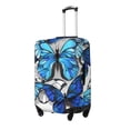 thumbnail image 2 of Xecao Blue and White Butterflies print Elastic Luggage Cover, with double-sided print , is perfect for travel, business, and daily use, 2 of 9
