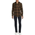 thumbnail image 3 of Burnside Men's Plaid Hooded Flannel Shirt, Sizes S-2XL, 3 of 5