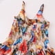 thumbnail image 4 of Odeerbi 7-18 Años Niñas Verano Floral Rompers Algodón Pierna Ancha Jumpsuit Primavera Seda Francés Vacaciones Estilo Tirantes Pantalones, 4 of 4