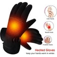 thumbnail image 2 of Guantes calefactables, guantes calefactables eléctricos para hombres y mujeres, guantes térmicos con 3 configuraciones de calor, guantes de invierno calefactables para ciclismo, motociclismo, esquí,, 2 of 5