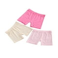 thumbnail image 3 of 3 Pcs Shorts de Sécurité d'Été pour Filles, Extensibles, Taille Mi-Haute, Anti-Exposition, 3 of 9