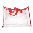 thumbnail image 4 of MERIGLARE Clear Tote Bag Large Capacity Travel Bag Lightweight Multipurpose Beach Tote Red, 4 of 9