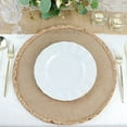 thumbnail image 2 of Balsa Circle 10 White 9" Round Disposable Salad Dinner Plastic Plates Gold Wavy Trim Wedding Party Tableware, 2 of 8
