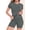 Gray women's 2 piece shorts set a1, variant on Cagogo Women's 2 Piece Shorts Set Casual Summer Workout Yoga Outfits Loose Short Sleeve Crew Neck Tops Comfy Bike Shorts Matching Lounge Sets Tracksuits Clothes, Khaki S