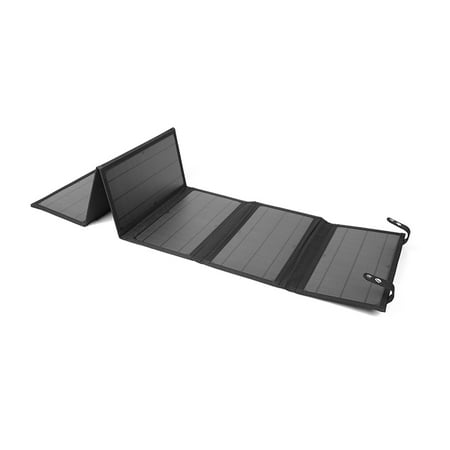 

60W Portable Solar Panel Foldable Monocrystalline Silicon Solar Charging Board with QC3.0/5V USB/18VDC for Camping Phone Tablet