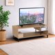 thumbnail image 4 of Ilios Innova | Mueble para TV de 106 cm con Repisa Lateral, Estructura Metálica y MDF con Melamina, Diseño Moderno y Funcional para Sala, 4 of 9