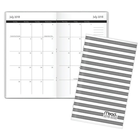 mead simplicity academic 2 year monthly pocket planner planners