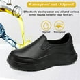 thumbnail image 2 of Men's Slip-On Chef Shoes - Non-Slip Kitchen Work Shoes with Soft Sole, Lightweight & Waterproof - Slip-Resistant Restaurant Shoes for Cooking, Food Service & Hospital, 2 of 7