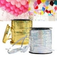 thumbnail image 4 of Balloon Ribbon Foil Satin Curling Ribbons Birthday Christmas Balloon Ribbon Wedding Home Decor Room Cake Band Crafts Kids DIY Accessories Silver, 4 of 6