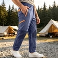 thumbnail image 2 of YABCSAZ Mens Softshell Hiking Pants Windproof Water Resistant Stretch Knee Reinforced Multi Pocket Cargo Pants Outdoor Work Pants Athletic Climbing Trousers for Men, 2 of 7