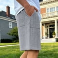 thumbnail image 6 of BRANROY Men's Loose Fit Woven Shorts - Breathable Elastic Waist Mens Athletic Shorts, Mens Casual Shorts and Everyday Shorts for Commute,Gray,3XL, 6 of 8