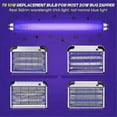 thumbnail image 4 of 10-pack Bug Zapper Replacement Bulbs 10w Compatible With 20w Indoor Bug Zapper T8 Base F10w 13-inch Light Tube, 4 of 5