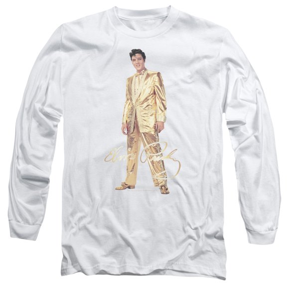 Elvis Presley - Gold Lame Suit - Long Sleeve Shirt - XXX-Large