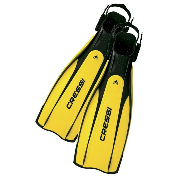 Aleta Ajustable CRESSI Pro Light EBS Uso con Bota Amarillo S/M | 26/27 MX | 40/41 EU