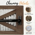 thumbnail image 3 of Autumn Alley Farmhouse Rustic Towel Rack Holder - Wood Towel Rack - 24" - Farmhouse Towel Holder for Rustic Bathroom and Farmhouse Kitchen Style Décor - Wall Mounted, Rustic Brown, 3 of 8