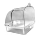 thumbnail image 3 of Baño para pájaros con comedero, accesorios para jaulas de pájaros, comedero para pájaros, bañera para periquitos. Claro, 3 of 9