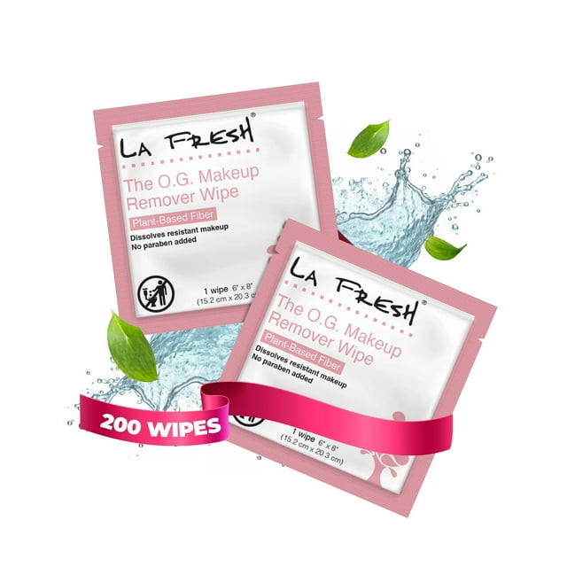 Toallitas limpiadoras faciales desmaquillantes La Fresh, 200 unidades