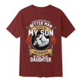 thumbnail image 4 of YDLCAFD Men's Father's Day Printed Loose T Shirt, 4 of 5