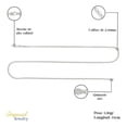 thumbnail image 2 of Pulsera Italiana Figaro Imperial Jewelry 10 Quilates 3.2mm 18.5 Cm, 2 of 5