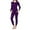 Purple, variant on Stylish Women's Winter Thermal Base Layer Set For Skiing And Cold Weather Activities With Comfortable Fit