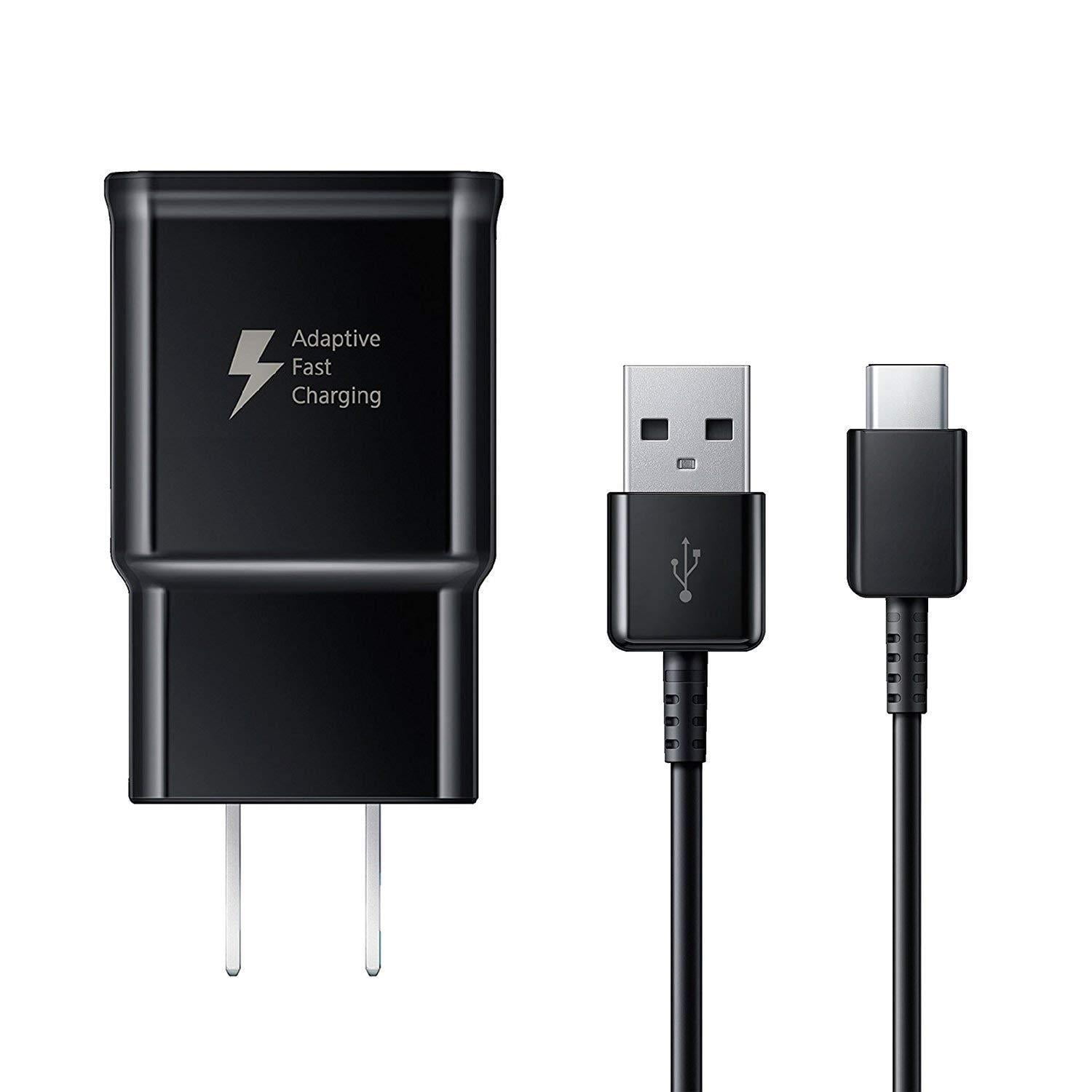 schouder Maan oppervlakte rivaal Adaptive Fast Charger Compatible with Samsung Galaxy S10 S9 S9 Plus Note 9  S8 Active S8+ Note 8 Tab S3 Plus Cell Phones [Wall Charger + Type-C USB  Cable] - New - Walmart.com