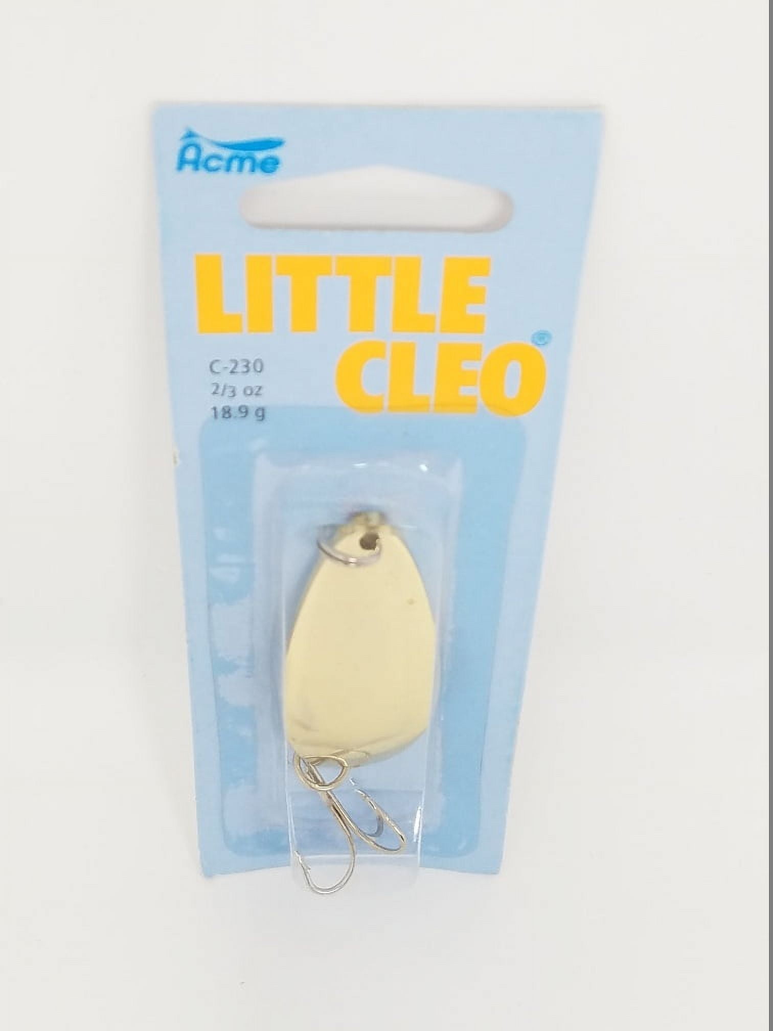 ACME Little Cleo Fishing Lure Spoon 2/3 oz. Gold Colors 