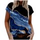 thumbnail image 1 of Camiseta estampada a la moda para mujer, blusa de manga corta, cuello redondo, camisetas informales Pompotops  hkajfhjk466949, 1 of 7