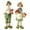 orange green, variant on Resin Couple Ornament Country Style Figurine Statue for Decorations Household Home Living Room Valentine'S Day Gifts 3.5 x 2.8x10.6 inch