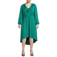 thumbnail image 2 of Heather B Women's Plus Size Ruffle Dress, 2 of 5