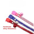thumbnail image 3 of Basic Adjustable Cat Collar Bling Diamond Breakaway with Bell for Kitten Girl boy, 3 of 6