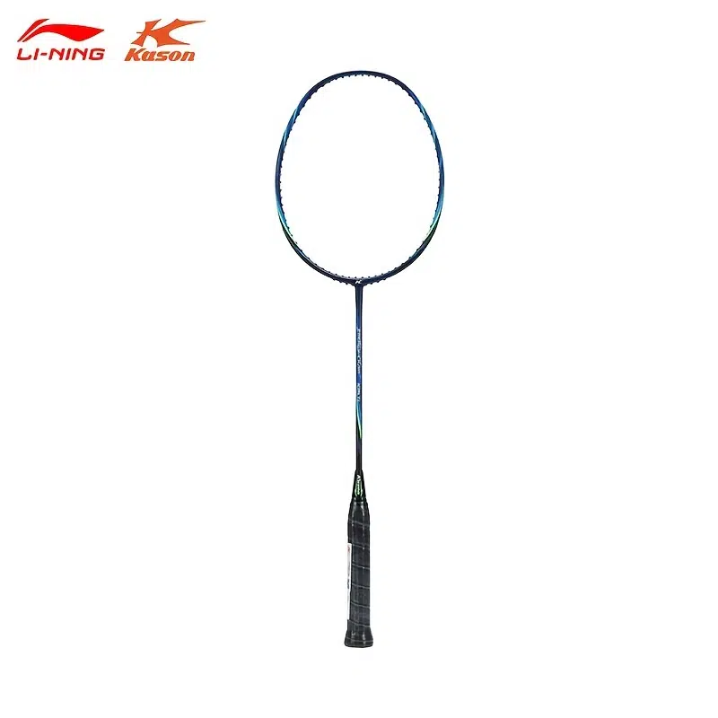 LINING Badminton Racquet Frame TSF105Ti Black & Blue, Offensive Full