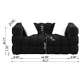 thumbnail image 6 of Holaki 3+2 Living Room Sofa Set, Modern Loveseat and 3 Seat Couch Furniture, Black, 6 of 9