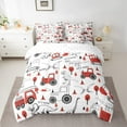 thumbnail image 2 of Castle Fairy Kids Cartoon Truck 7-Piece Twin Bedding Sets,Kawaii Dinosaur Bedding Comforter Set,Car Theme Breathable Sheet Sets,Ultra Soft Home Decor, 2 of 8
