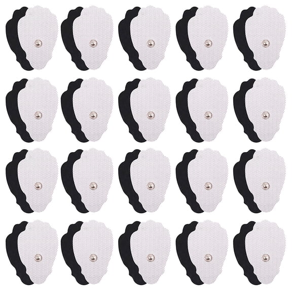 LotFancy TENS Unit Replacement Pads, 40Pcs 3.5mm Reusable Snap Electrodes Pads for TENS/EMS Massager
