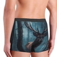 thumbnail image 5 of Daiia Mystical Forest Elk Men's Underwear Boxer Briefs, Cotton Stretch Moisture-Wicking Underwear-Small, 5 of 9