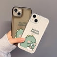 thumbnail image 3 of Cartoon Cute Dinosaur Clear Soft Silicone Case Compatible with iPhone Case (Black,iPhone 14 Plus), 3 of 4