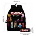 thumbnail image 2 of Mochila de juego de anime con estuche para lápices, mochila escolar para niños y niñas, mochila de hombro para libros escolares, mochila para estudiantes, 2 of 8