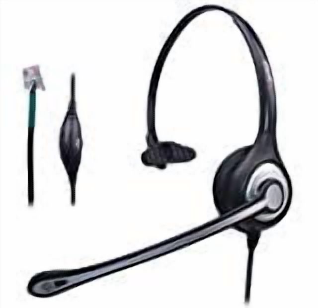 Wantek Corded Telephone Headset Mono Noise Canceling Mic for Landline Phones