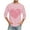 Pink, variant on HaoXianJian Mens Valentines Day Shirts Print Outfits Alphabet Love Tops 3/4 Sleeve Tees Tops Casual Valentines Gifts Plus Size 2X 3X 5X